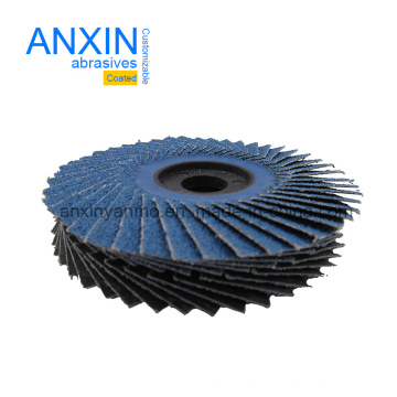 Flexible Flap Disc with Plastic Backing, Zirconia Cloth